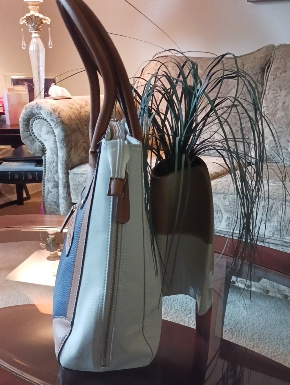 LARGE Tri Color Handbag - Picture 4 of 8